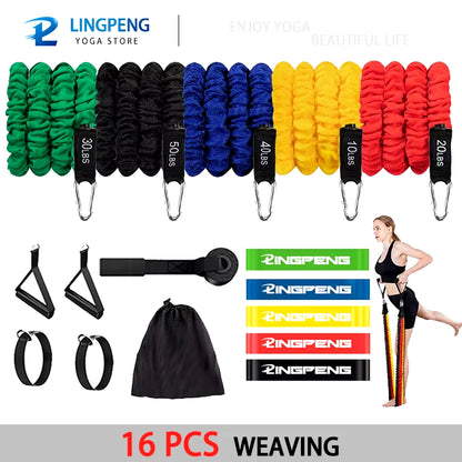 Resistance Band Elastic Band Strength Training Rod Set Resistance Fitness Equipment Exercise Band Gym Home Exercise Equipment