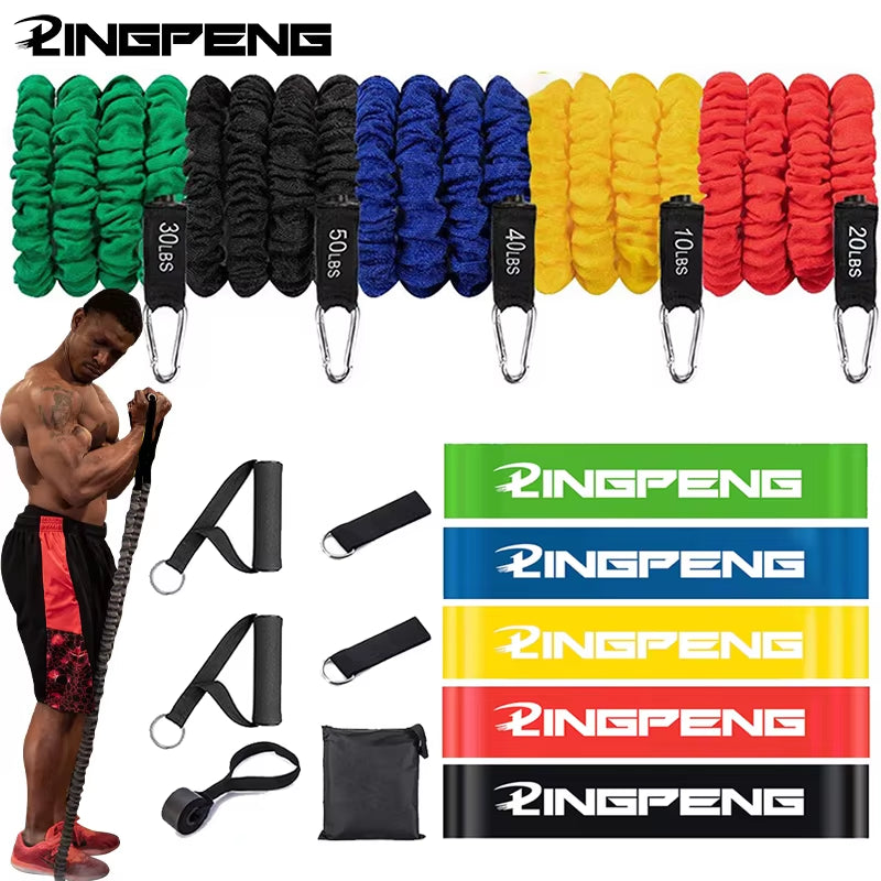 Resistance Band Elastic Band Strength Training Rod Set Resistance Fitness Equipment Exercise Band Gym Home Exercise Equipment